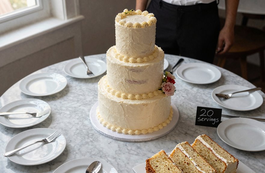 cake servings by pan yields