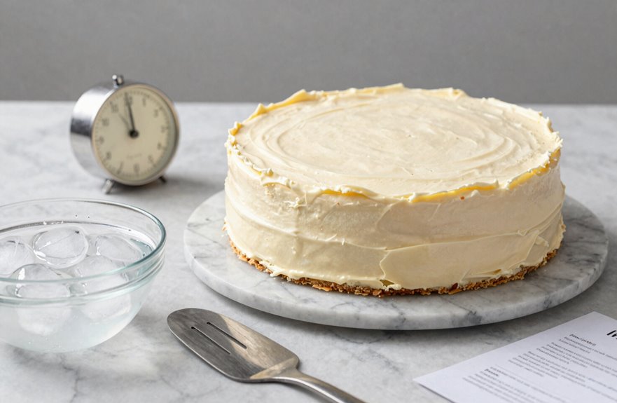 chill cake for precision