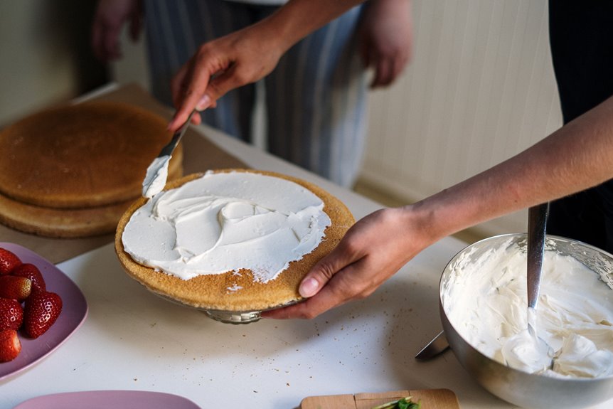 five steps perfect cake filling