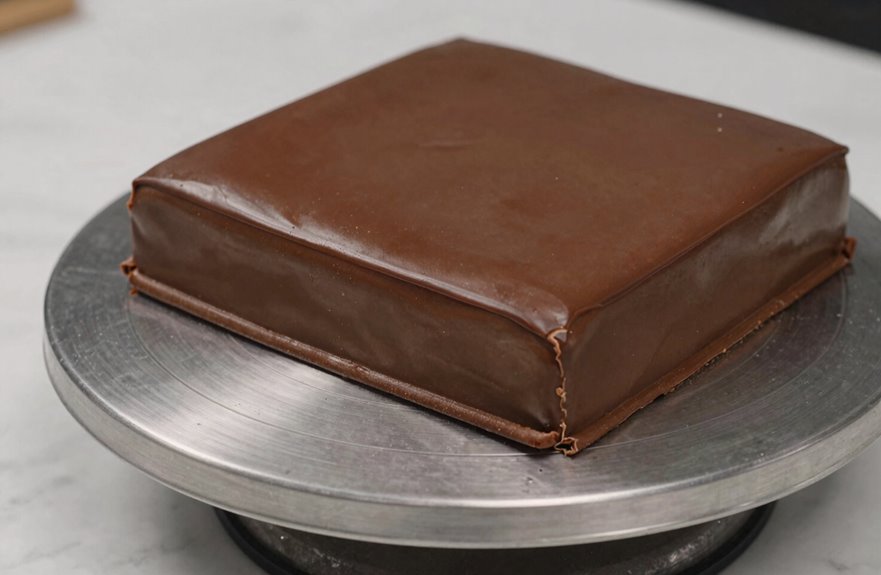 10 Steps to Making a Cake With Fondant Icing 4 fondant ready base with ganache buttercream