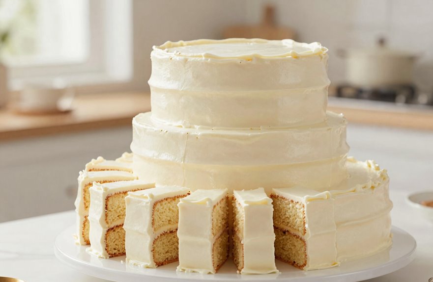 How to Choose the Right Cake Size That Feeds 40 People 11 four layer 10 inch tall cake