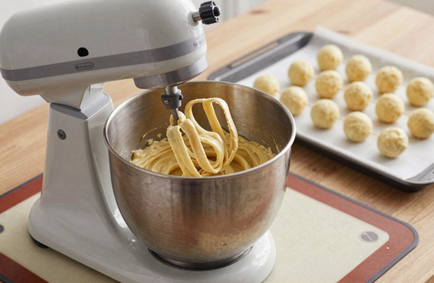 hot cake dough with stand mixer