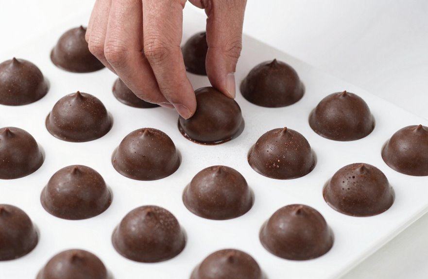 lightly oiled mold releases cleanly