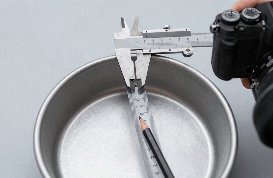 measuring pan depth affects bake time