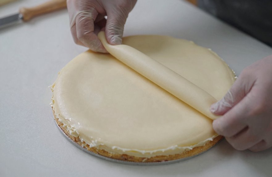 10 Steps to Making a Cake With Fondant Icing 8 prevent sticking moisture even thickness