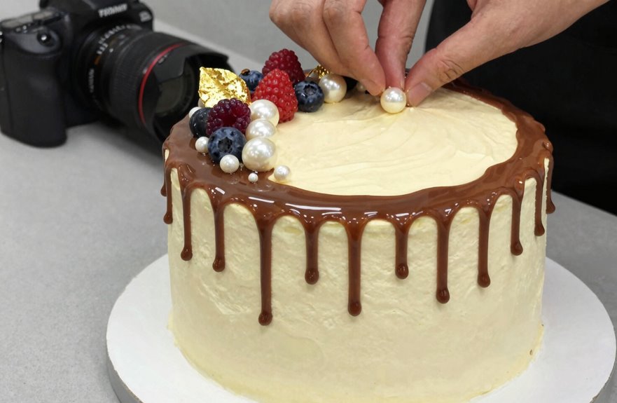 How to Make a Drip Cake in 5 Simple Steps 6 set it decorate chill shine