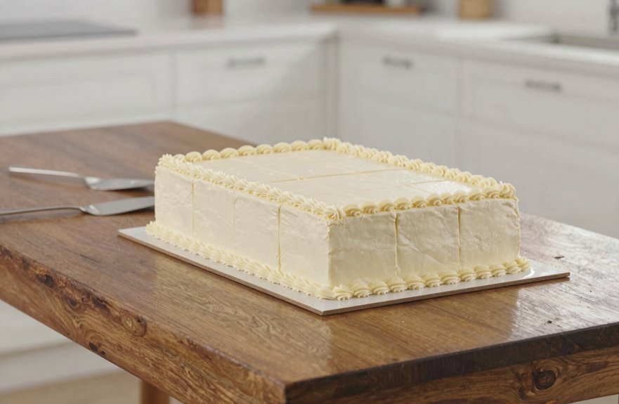 sheet cake serves for fifty wisely