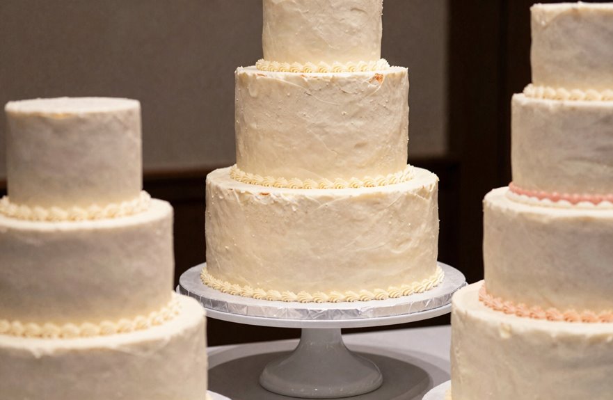 How to Choose the Right Cake Size for 50 Guests 9 standard tiers versus tall double height servings