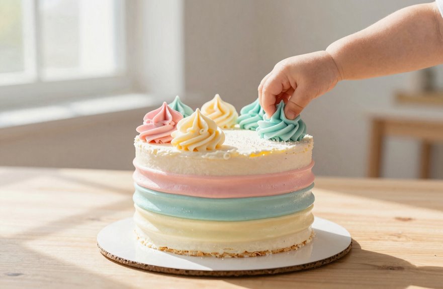 thick greek yogurt frosting assembly