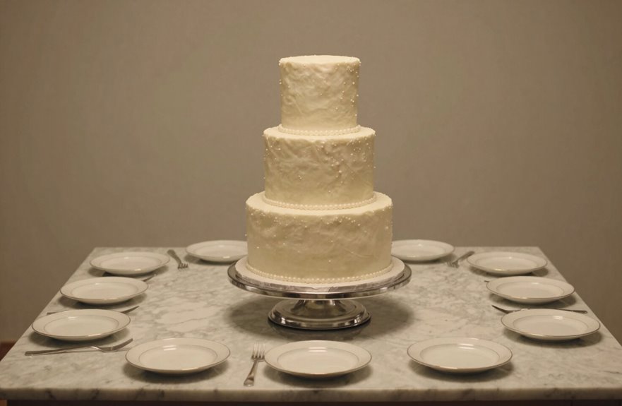 three to four inch cake height