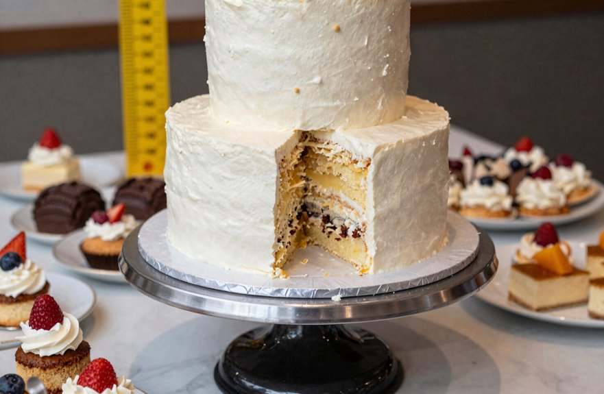 How to Choose the Right Cake Size That Feeds 40 People 5 tiered showstopper cake for crowds