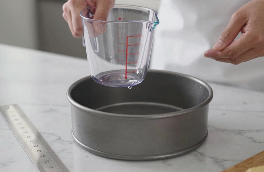 water filled pan capacity verification method