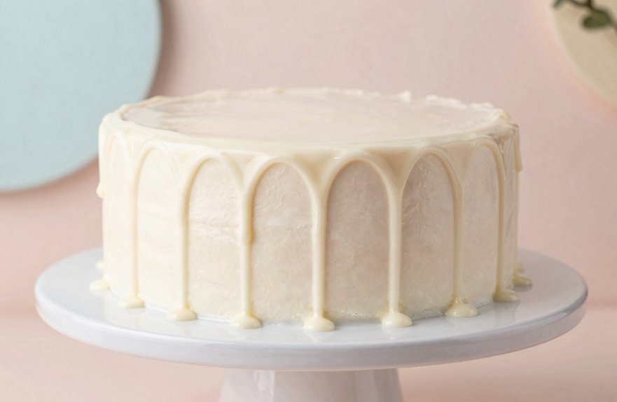 How to Make a Drip Cake in 5 Simple Steps 3 white chocolate ganache drip perfection