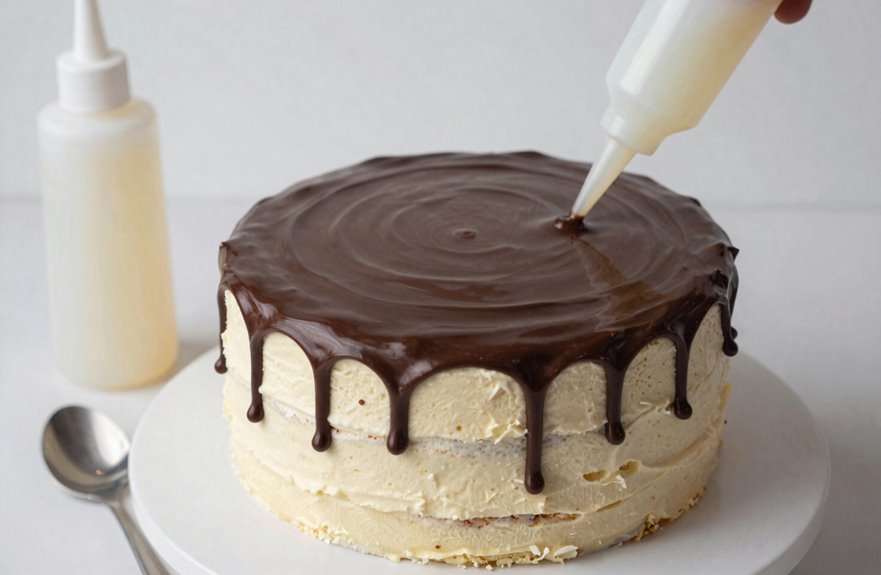 How to Make a Drip Cake in 5 Simple Steps 4 white chocolate ganache drips techniques